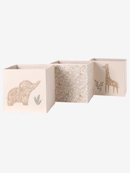 Lot de 3 bacs de rangement BABYLON beige 2 - vertbaudet enfant 