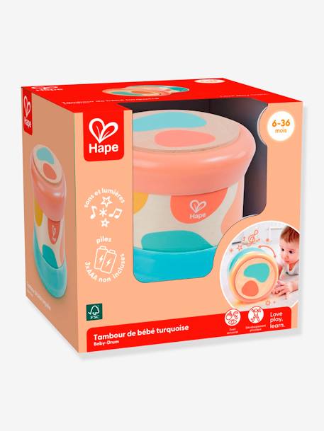 Tambour pour bébé corail+rouge 3 - vertbaudet enfant 