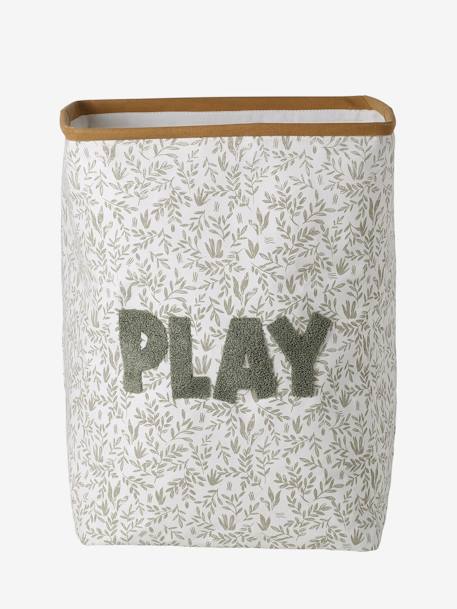 Panier de rangement carré PLAY écru 2 - vertbaudet enfant 