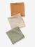 Lot de 3 langes unis en gaze de coton Bio* lot rose+multicolore 6 - vertbaudet enfant 