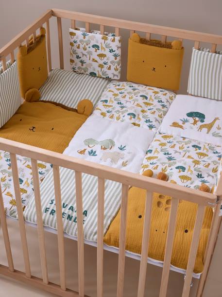 Tour de lit / tour de parc pare-chocs SAVANA multicolore 1 - vertbaudet enfant 