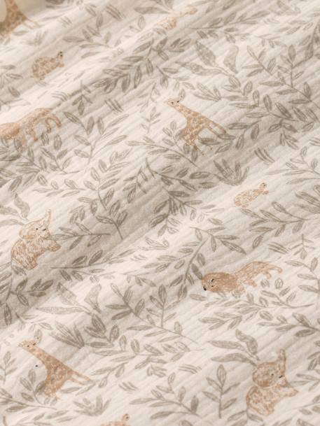 Parure housse de couette + taie d'oreiller bébé BABYLON beige imprimé 5 - vertbaudet enfant 