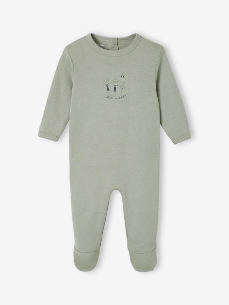 Lot de 3 pyjamas bébé mixtes Basics vert 2 - vertbaudet enfant 