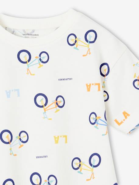 T-shirt motifs graphiques blanc imprimé 3 - vertbaudet enfant 