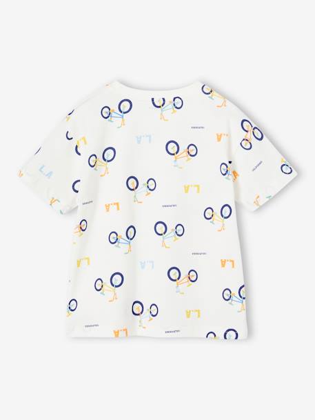 T-shirt motifs graphiques blanc imprimé 2 - vertbaudet enfant 