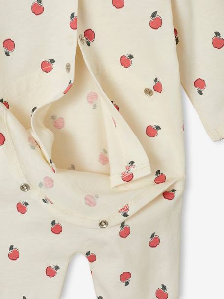 Lot de 2 pyjamas bébé fille pommes vert sauge 6 - vertbaudet enfant 