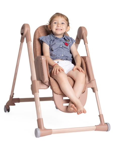 Chaise Haute Polly Armonia anthracite+gris+marron+terracotta 32 - vertbaudet enfant 