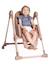 Chaise Haute Polly Armonia anthracite+gris+marron+terracotta 32 - vertbaudet enfant 