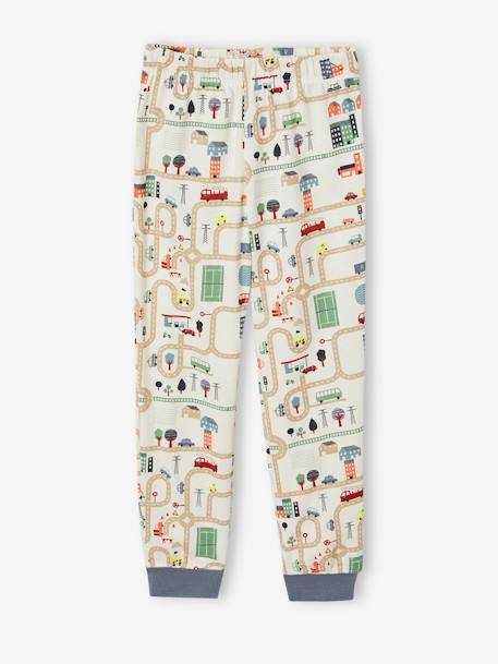 Pyjama garçon imprimé circuit de voitures écru 5 - vertbaudet enfant 