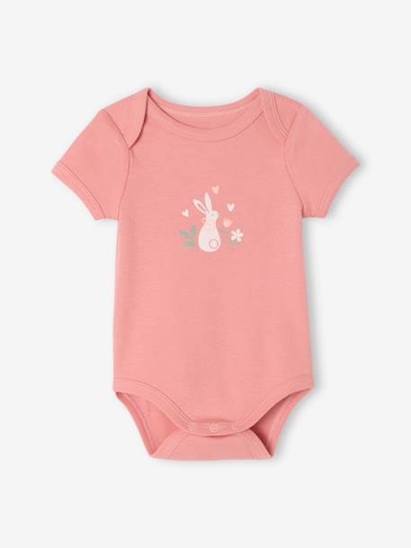 Lot de 5 bodies manches courtes bébé lot blanc 2 - vertbaudet enfant 