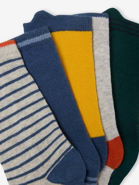 Lot de 5 paires de chaussettes 'monstres' garçon Assorties 3 - vertbaudet enfant 