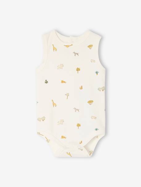 Lot de 5 bodies naissance sans manches vert sauge 5 - vertbaudet enfant 
