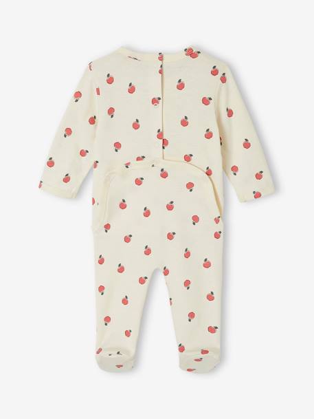 Lot de 2 pyjamas bébé fille pommes vert sauge 4 - vertbaudet enfant 