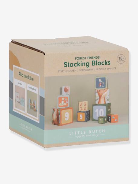 Cubes à empiler en carton - Forest friends 5 - vertbaudet enfant 