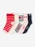 Lot de 5 paires de mi-chaussettes coeurs fille Assorties 1 - vertbaudet enfant 