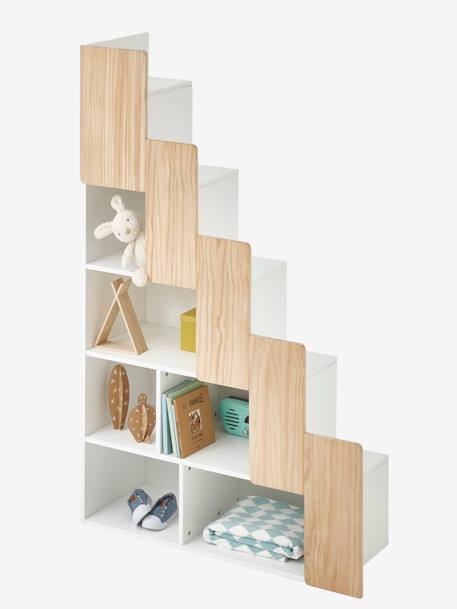 Escalier avec rangement pour combiné EASYSPACE blanc/bois 4 - vertbaudet enfant 
