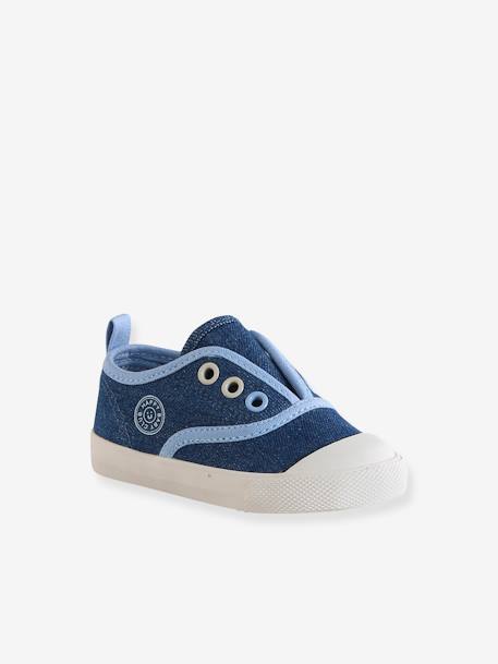 Baskets en toile bébé bleu chambray+bleu jean 2 - vertbaudet enfant 