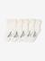 Lot de 5 paires de mi-chaussettes dentelle bébé argile+blush+écru 5 - vertbaudet enfant 