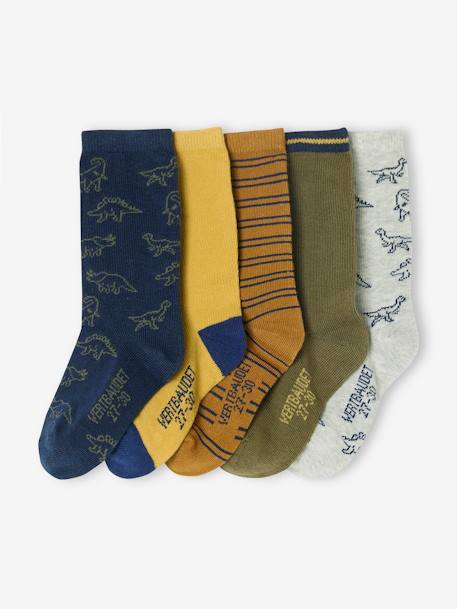 Lot de 5 paires de chaussettes dinosaures garçon Assorties 1 - vertbaudet enfant 