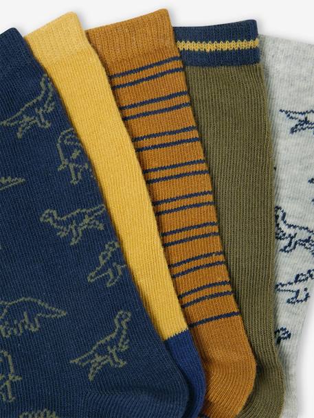 Lot de 5 paires de chaussettes dinosaures garçon Assorties 2 - vertbaudet enfant 