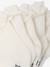 Lot de 5 paires de mi-chaussettes dentelle bébé argile+blush+écru 6 - vertbaudet enfant 