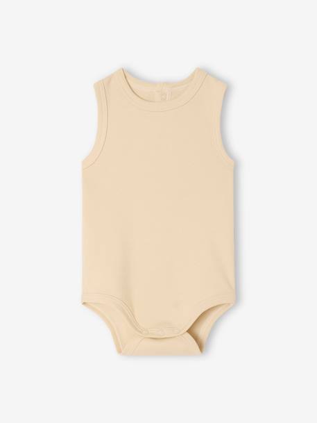 Lot de 5 bodies naissance sans manches vert sauge 4 - vertbaudet enfant 