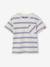T-shirt garçon épais effet gauffré rayé blanc 1 - vertbaudet enfant 