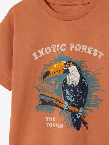 T-shirt garçon motif animalier bleu ardoise+orange 7 - vertbaudet enfant 