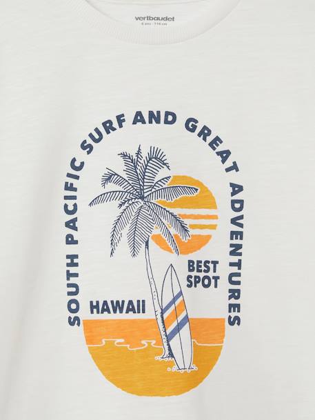 T-shirt motifs graphiques garçon écru 4 - vertbaudet enfant 