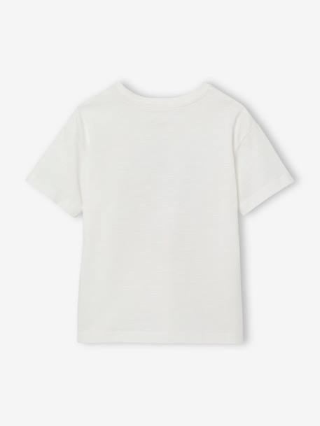 T-shirt motifs graphiques garçon écru 3 - vertbaudet enfant 