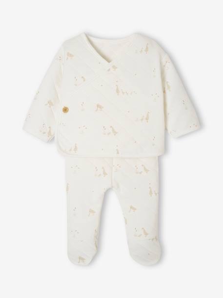 Ensemble naissance oies écru 2 - vertbaudet enfant 