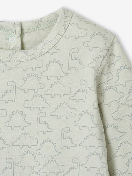 Lot de 2 pyjamas bébé garçon dinosaures vert d'eau 7 - vertbaudet enfant 