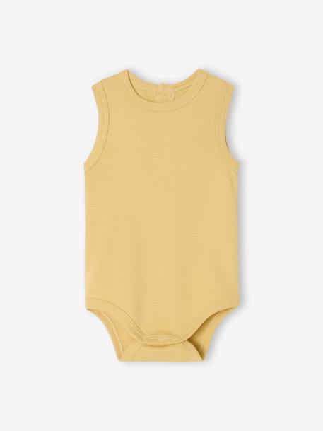 Lot de 5 bodies naissance sans manches vert sauge 3 - vertbaudet enfant 