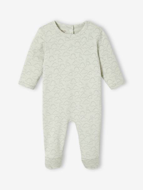 Lot de 2 pyjamas bébé garçon dinosaures vert d'eau 3 - vertbaudet enfant 