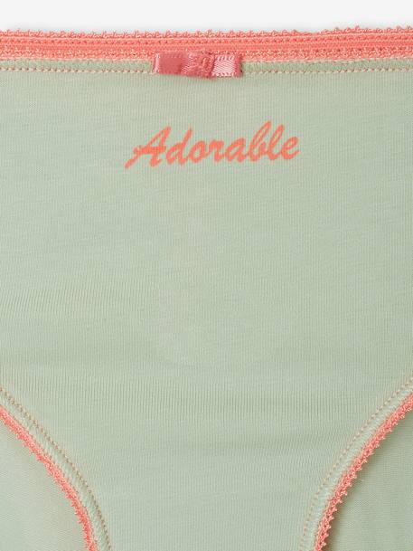 Lot de 5 culottes fantaisie fille turquoise 8 - vertbaudet enfant 