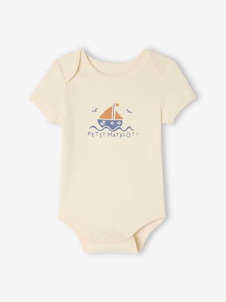 Lot de 3 bodies évolutifs bébé kaki 2 - vertbaudet enfant 