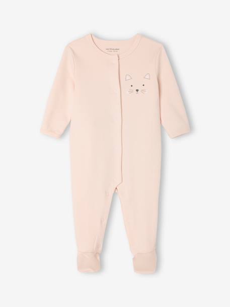Pyjama bébé chat rose pâle 4 - vertbaudet enfant 