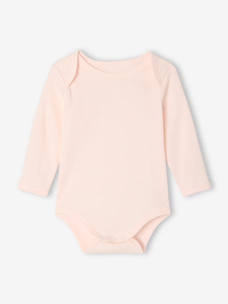 Lot de 3 bodies manches longues à cerises rose pâle 4 - vertbaudet enfant 