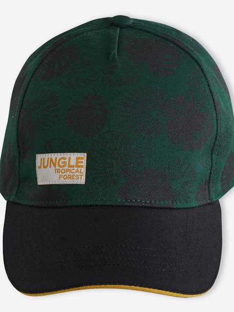 Casquette « Jungle » garçon vert imprimé 4 - vertbaudet enfant 