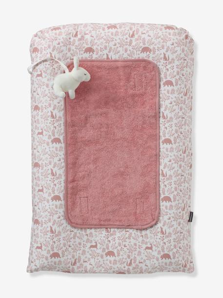 Matelas à langer et 2 tapis de change DANS LES BOIS vert sauge+vieux rose 8 - vertbaudet enfant 