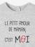 T-shirt bébé à message manches longues blanc+gris chiné 8 - vertbaudet enfant 