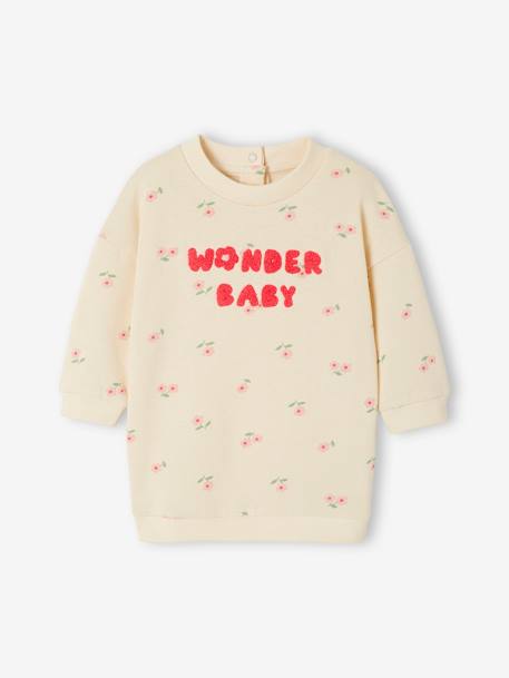 Robe en molleton bébé vanille 1 - vertbaudet enfant 