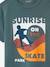 T-shirt garçon motifs graphiques manches courtes blanc+bleu nuit+vert d'eau 11 - vertbaudet enfant 