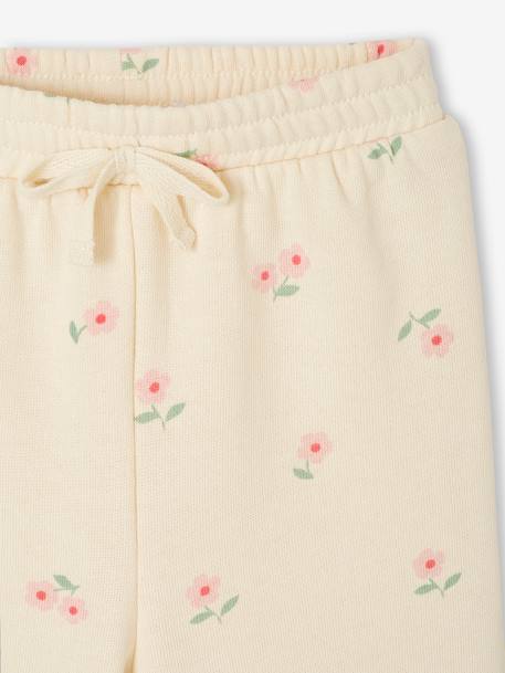 Pantalon large motifs fleurs bébé vanille 3 - vertbaudet enfant 