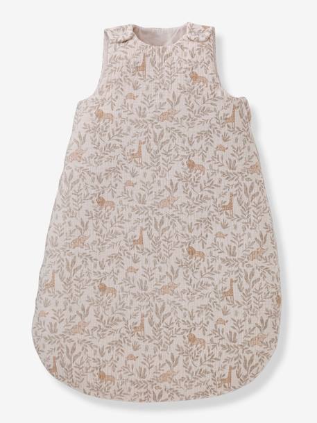 Gigoteuse en gaze de coton personnalisable BABYLON beige imprimé 4 - vertbaudet enfant 
