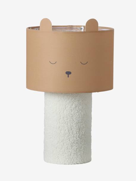 Lampe à poser Ourson pied en bouclette cannelle 2 - vertbaudet enfant 