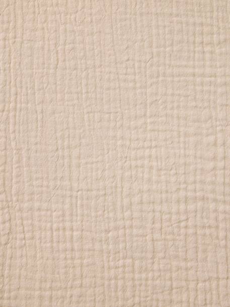 Drap housse bébé uni en gaze de coton Bio* ocre+vanille+vert sauge 6 - vertbaudet enfant 