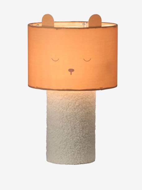 Lampe à poser Ourson pied en bouclette cannelle 3 - vertbaudet enfant 