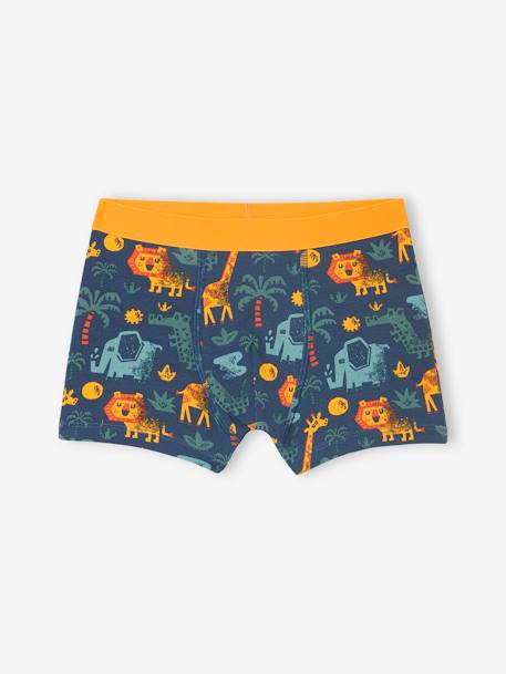 Lot de 5 boxers stretch Jungle garçon vert 5 - vertbaudet enfant 
