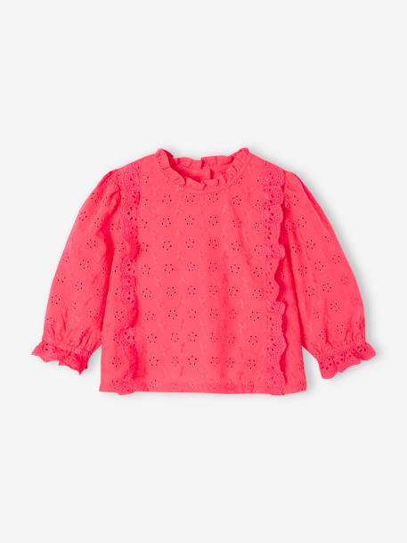 Bébé-Blouse bébé broderie anglaise à volants